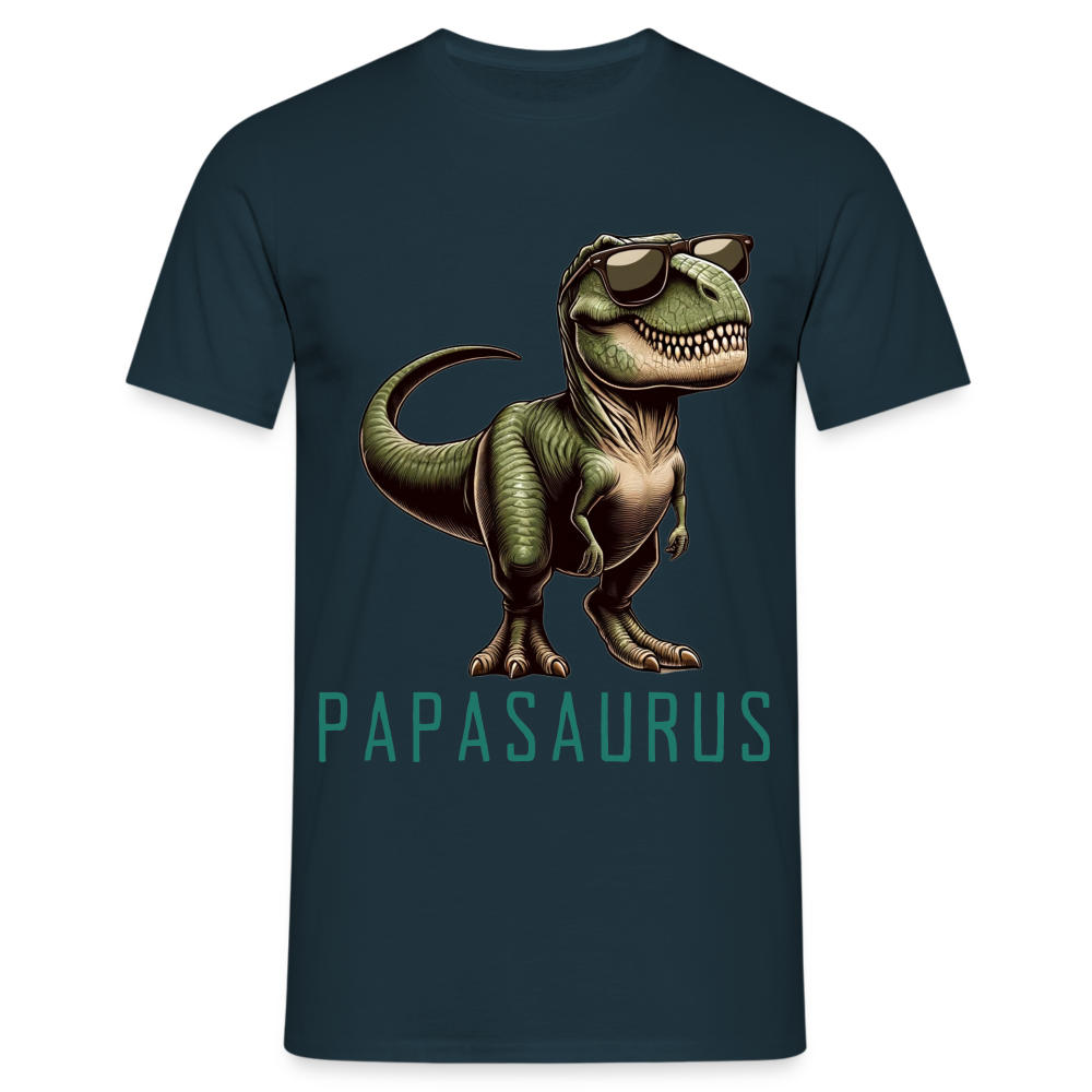 Papasaurus REX Herren T-Shirt - Navy