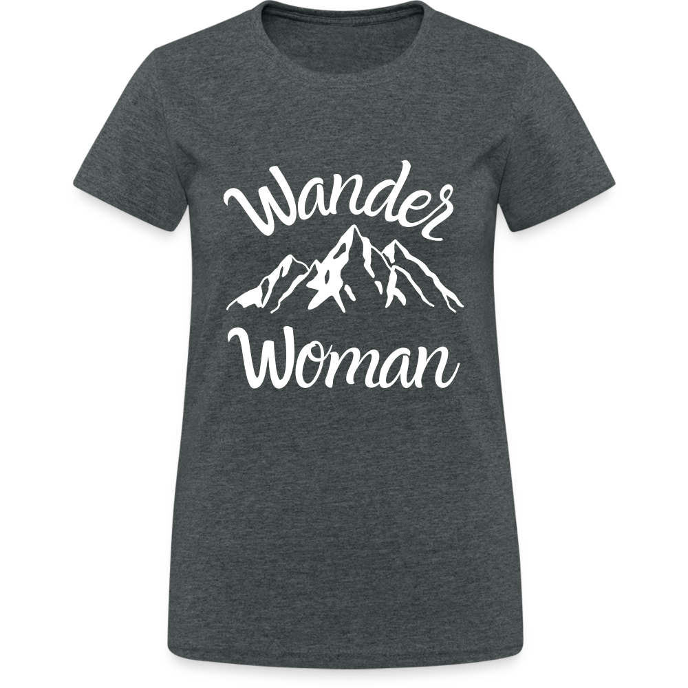 Wander Women Damen T-Shirt - Dunkelgrau meliert