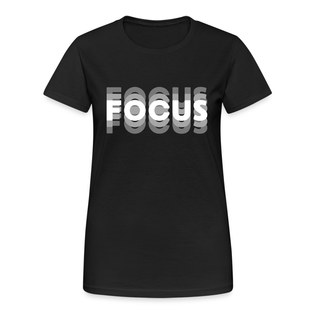Focus Tripple Damen T-Shirt - Schwarz