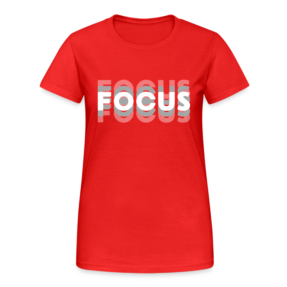 Focus Tripple Damen T-Shirt - Rot