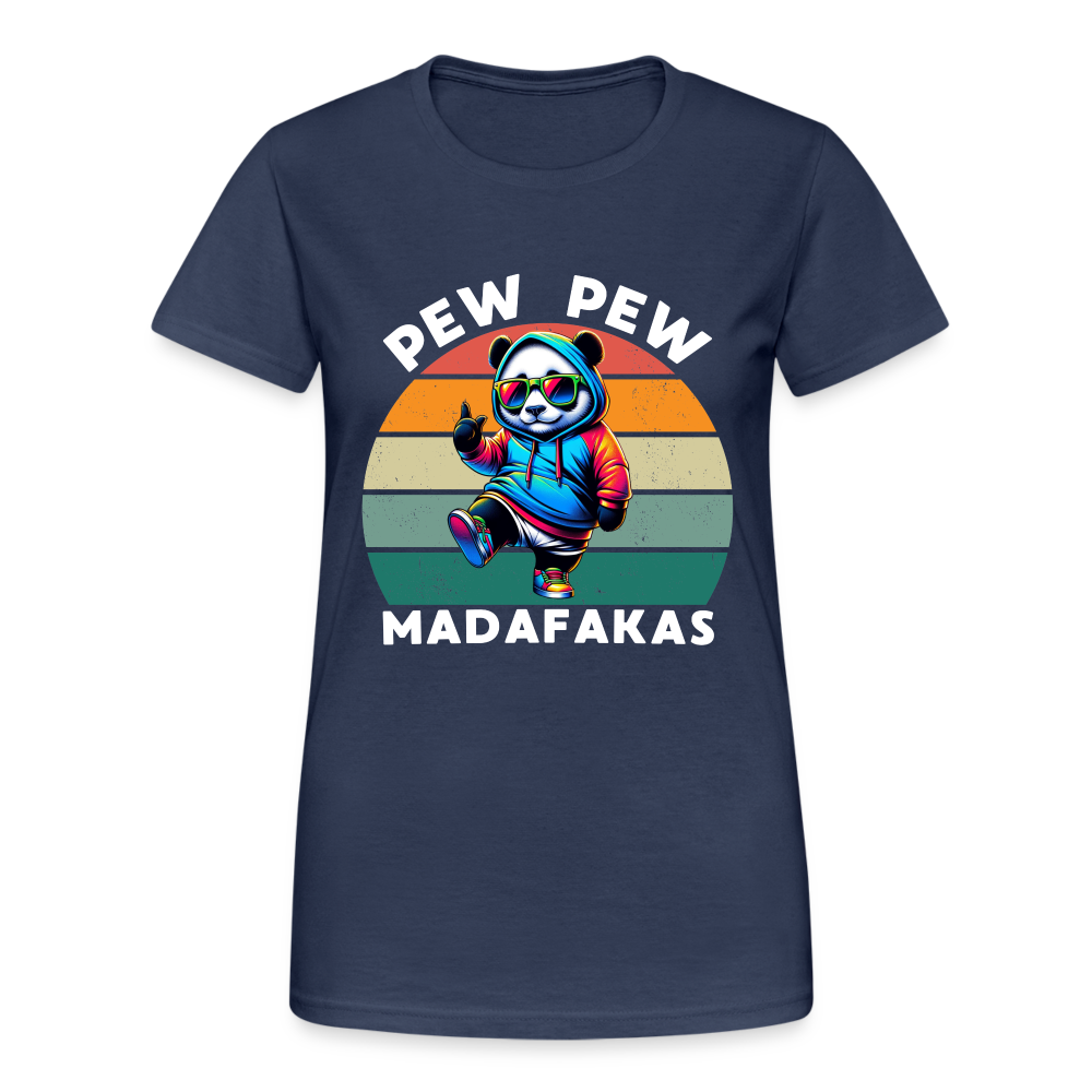 PEW PEW Madafakas Damen T-Shirt - Navy