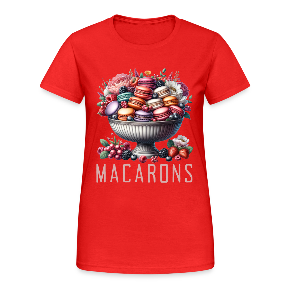 Macrons in einer Schale Damen T-Shirt - Rot
