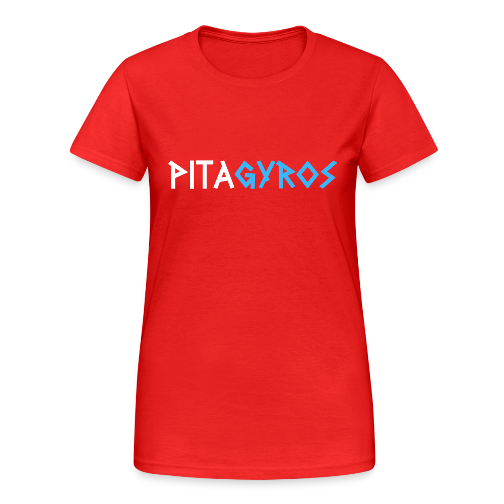 Pita Gyros Damen T-Shirt - Rot
