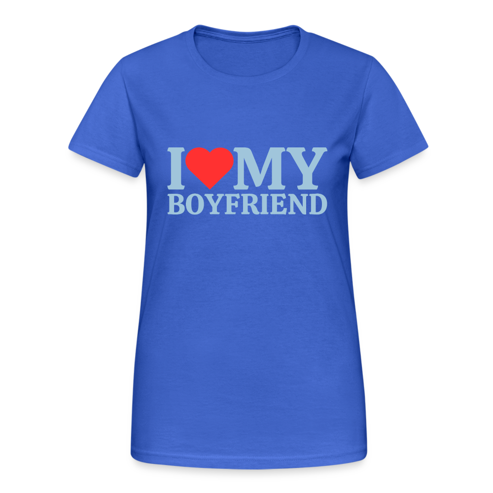 I Love my Boyfriend Damen T-Shirt - Königsblau