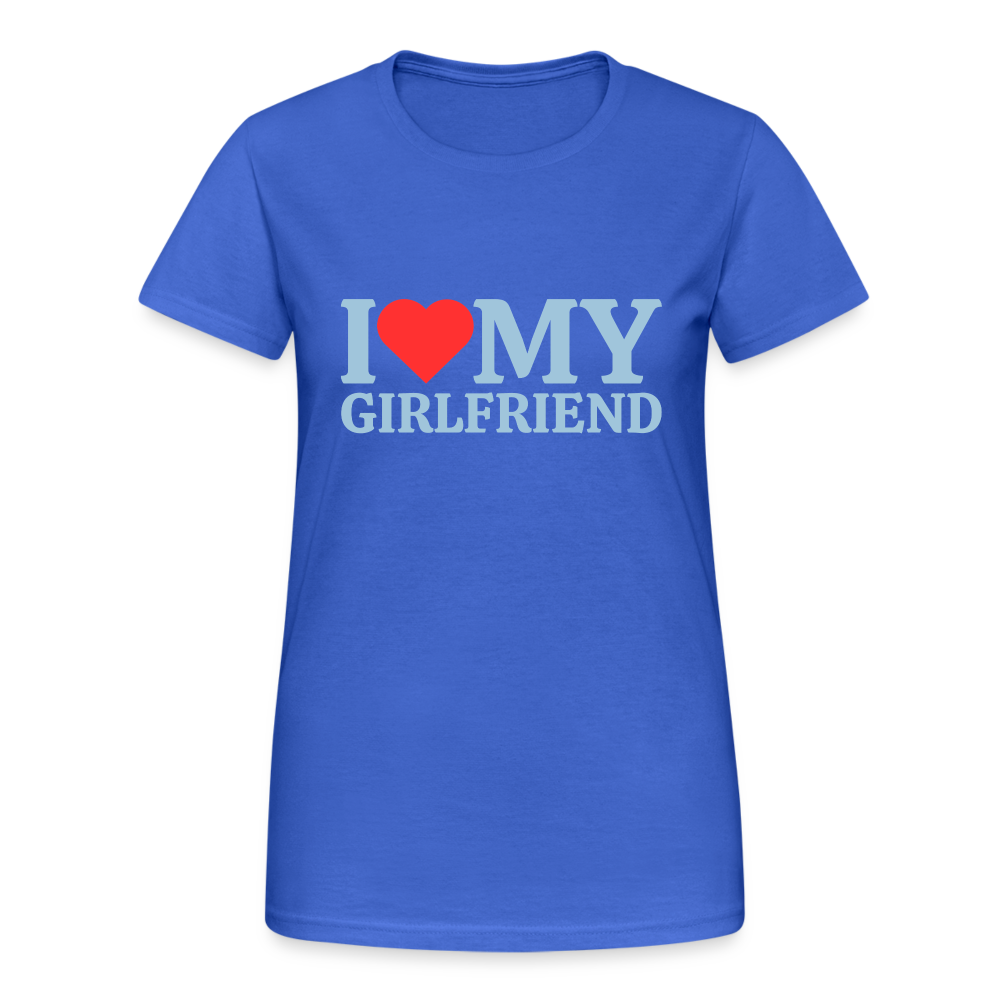 I Love my Girlfriend LGBT 🌈 Damen T-Shirt - Königsblau