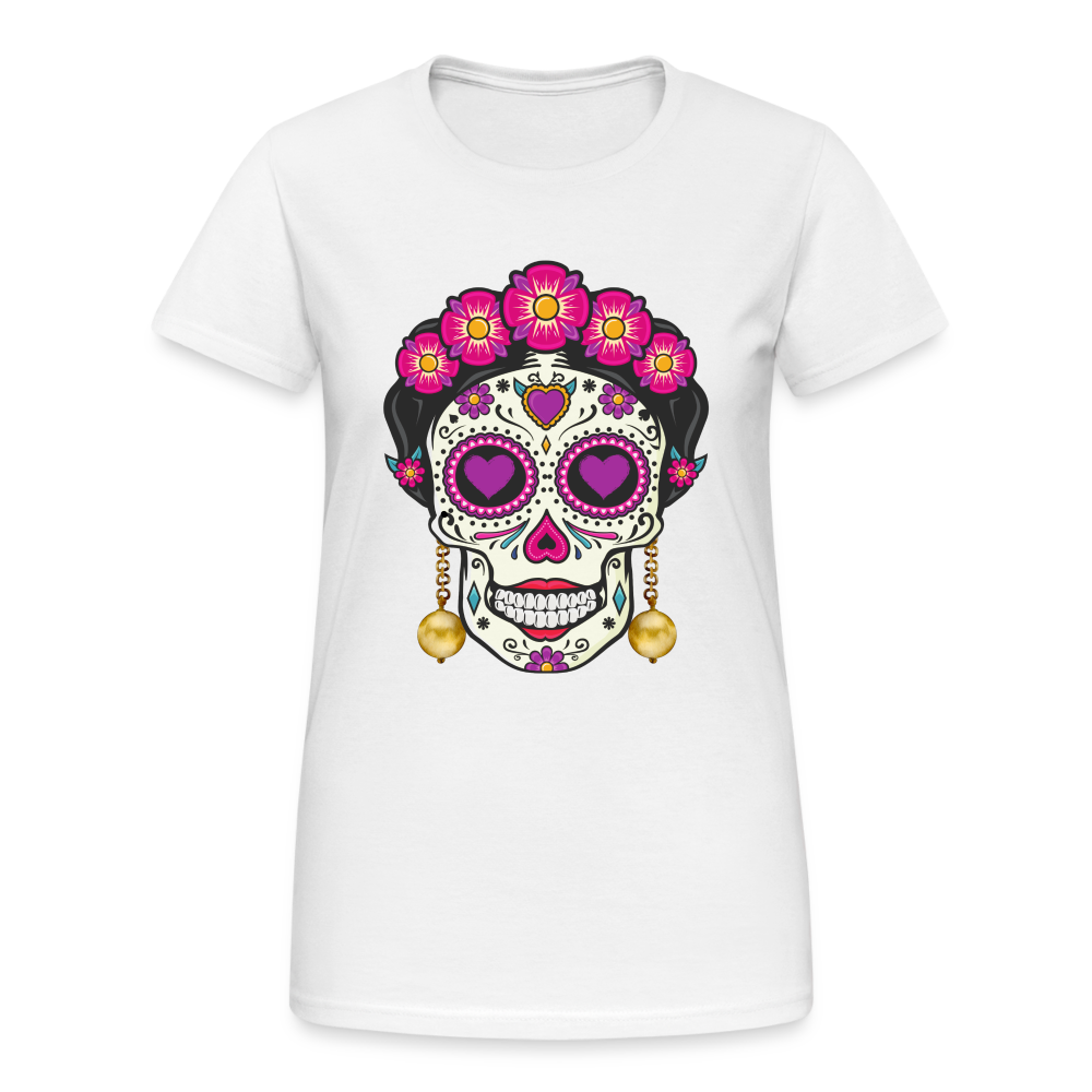 La Catrina Dia De Los Muertos T-Shirt - Weiß