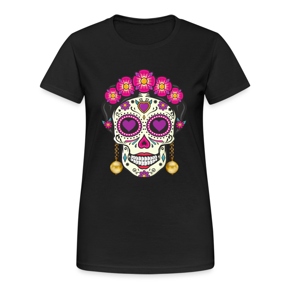 La Catrina Dia De Los Muertos T-Shirt - Schwarz