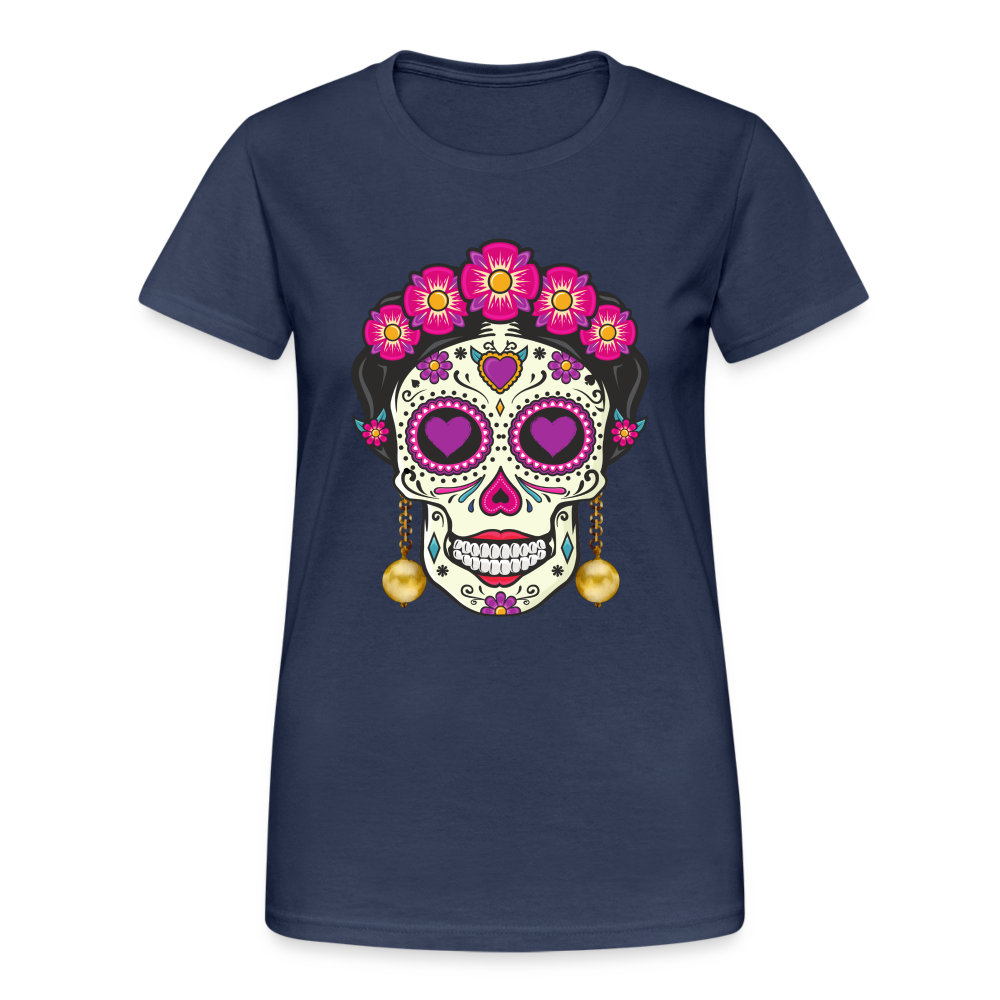 La Catrina Dia De Los Muertos T-Shirt - Navy