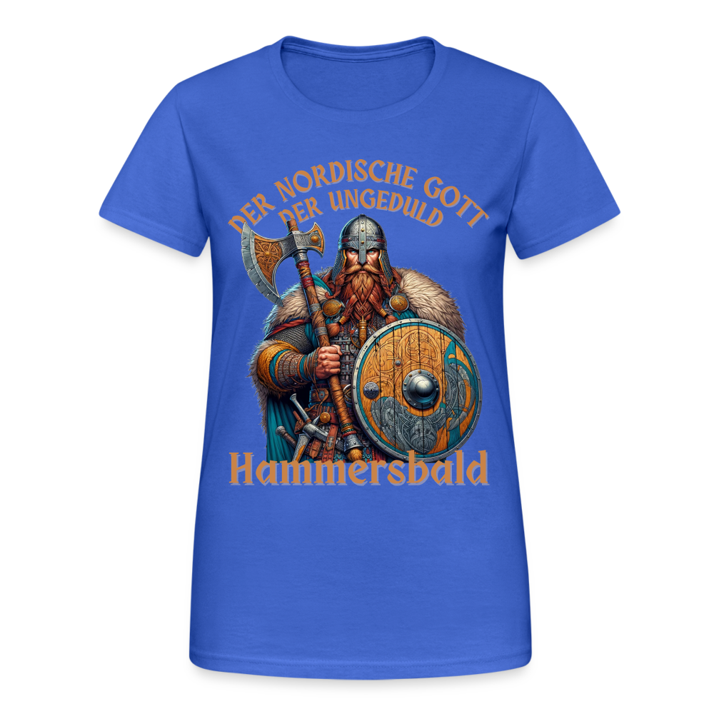 Der Nordische Gott der Ungeduld Hammersbald Damen T-Shirt - Königsblau