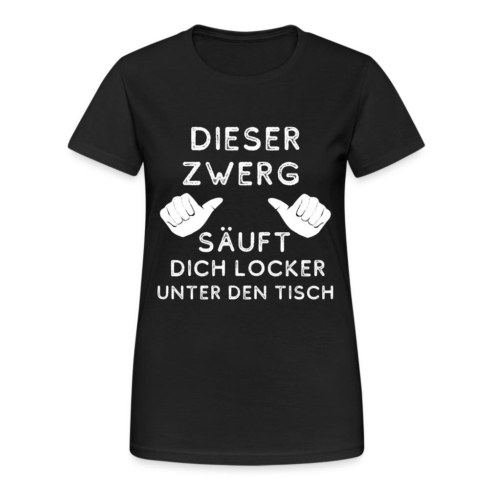 Zwergenrausch Damen T-Shirt - Schwarz