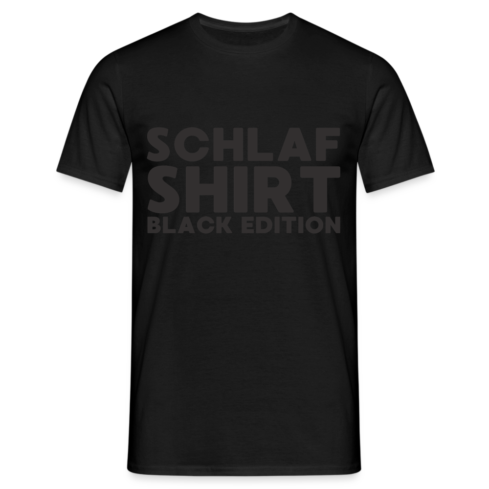 Schlafshirt Black Edition Herren T-Shirt - Schwarz
