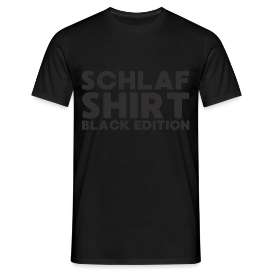 Schlafshirt Black Edition Herren T-Shirt - Schwarz