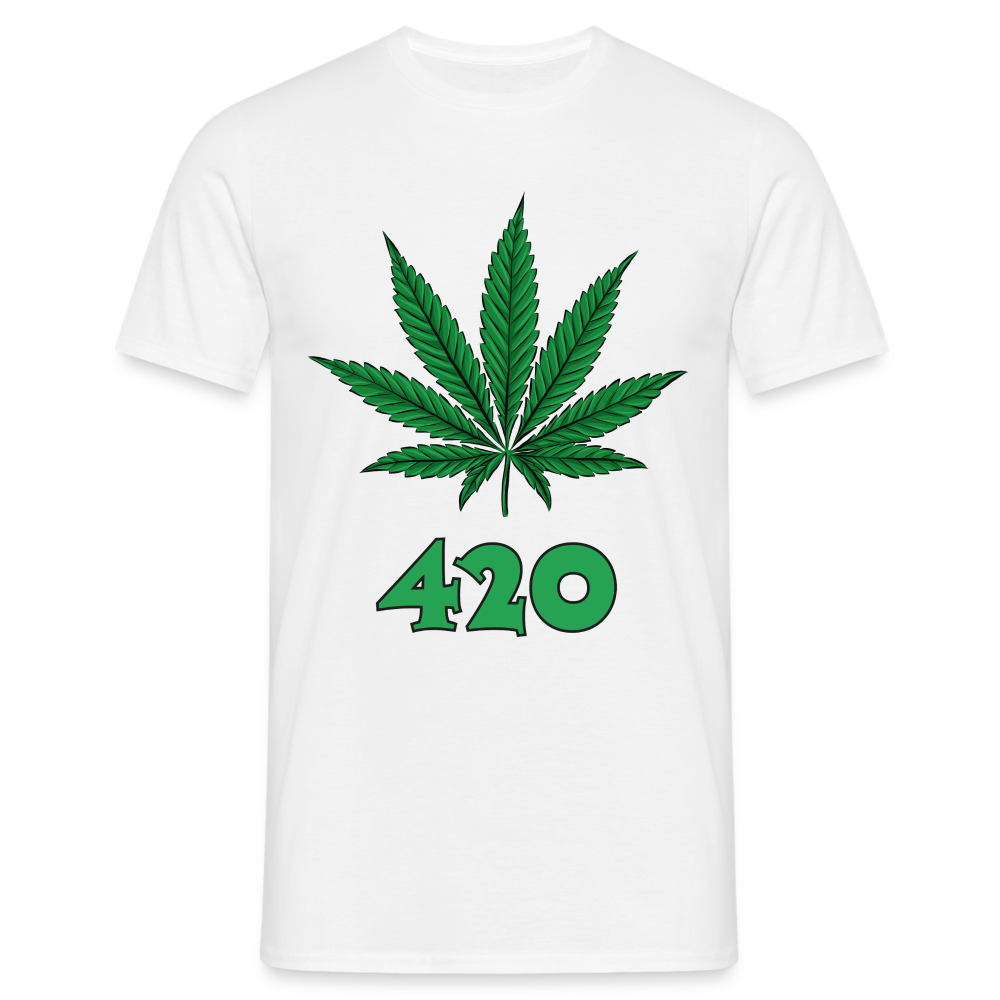 Cannabis 420 Herren T-Shirt - Weiß