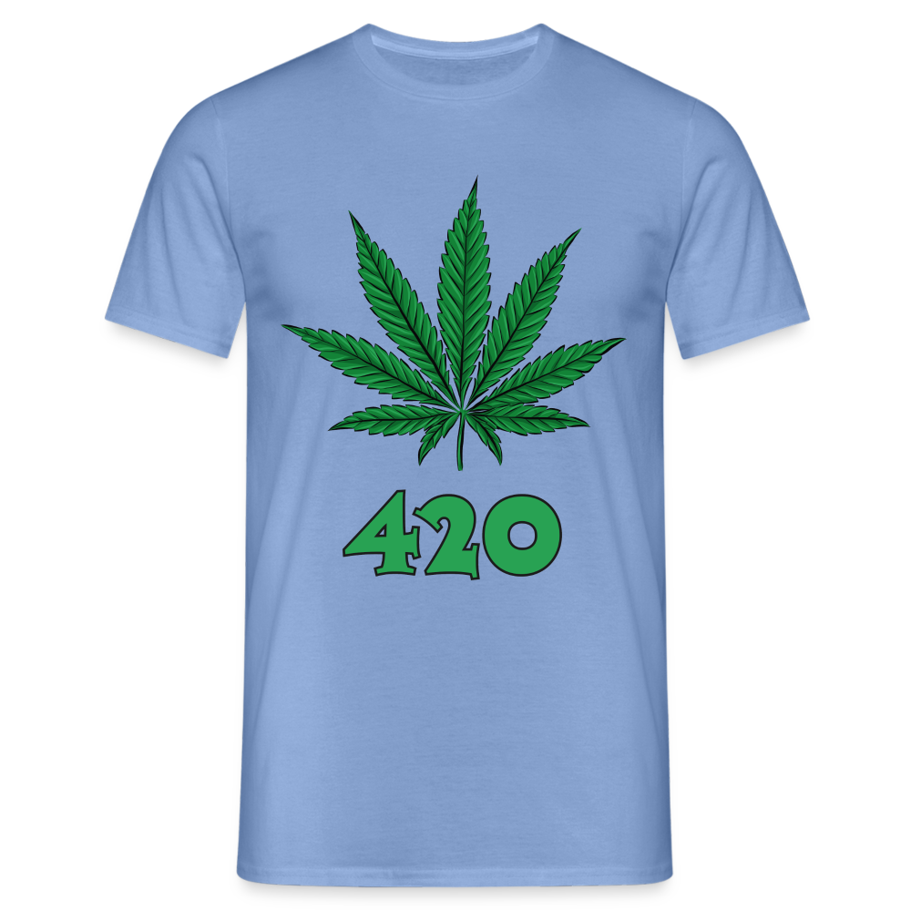 Cannabis 420 Herren T-Shirt - carolina blue