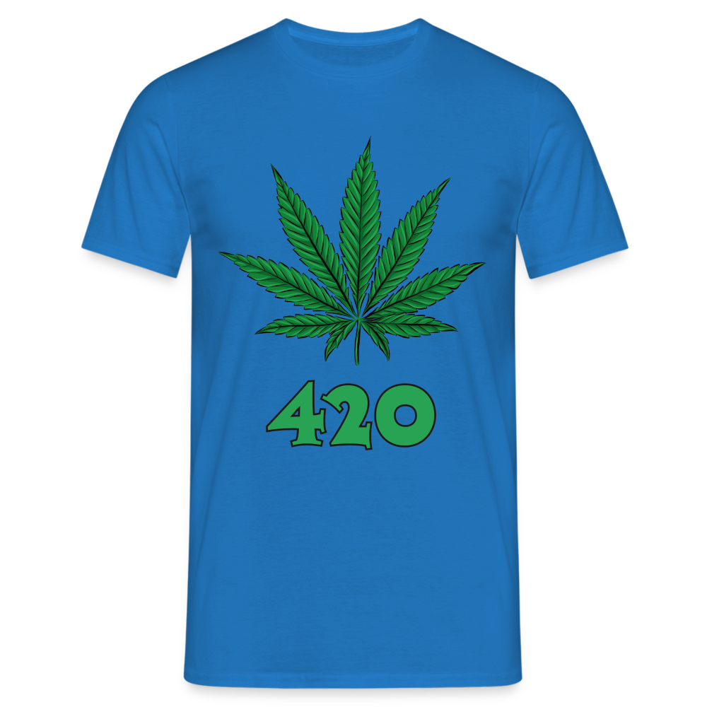 Cannabis 420 Herren T-Shirt - Royalblau