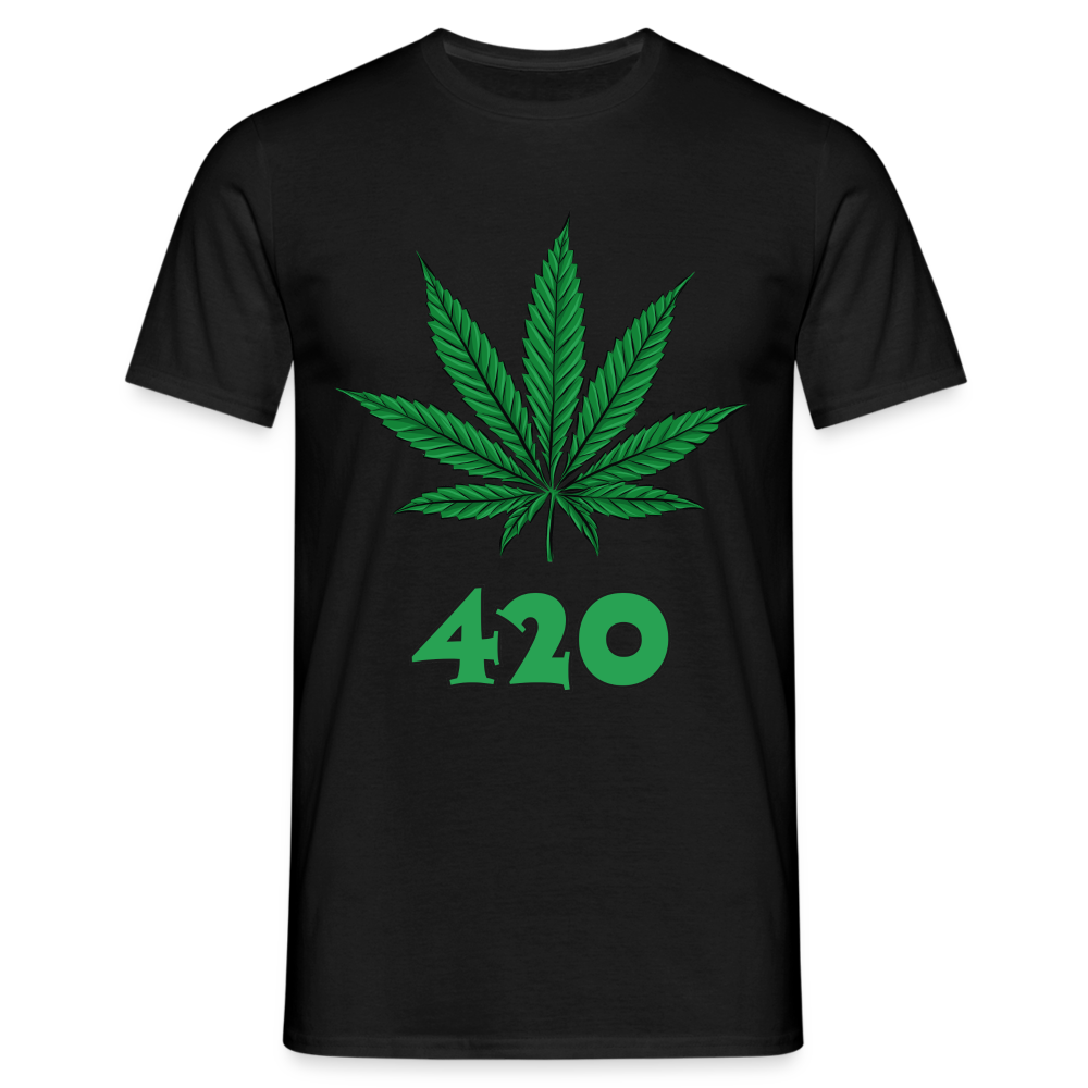 Cannabis 420 Herren T-Shirt - Schwarz