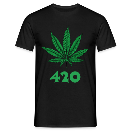 Cannabis 420 Herren T-Shirt - Schwarz