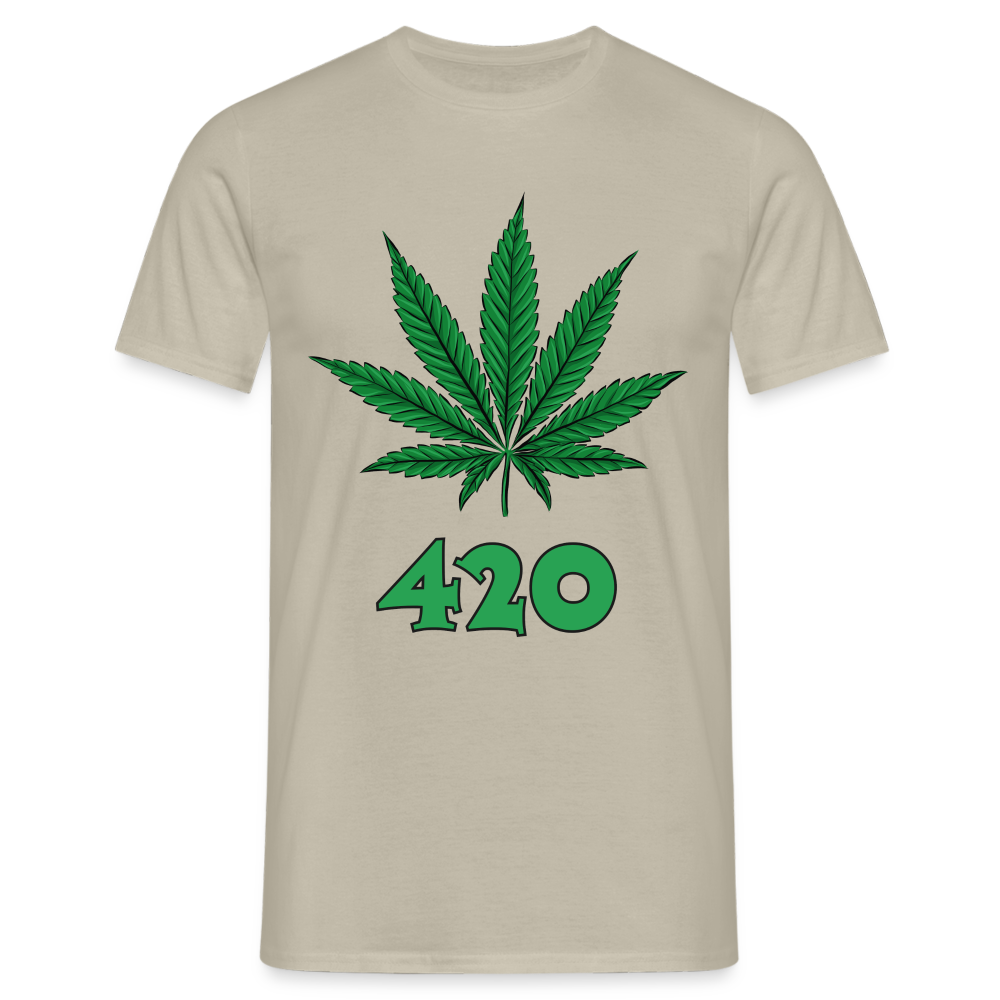 Cannabis 420 Herren T-Shirt - Sandbeige