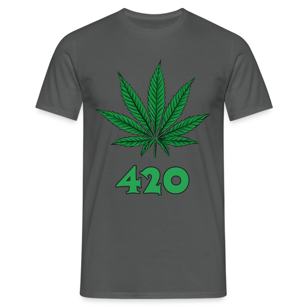 Cannabis 420 Herren T-Shirt - Anthrazit