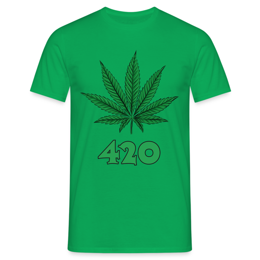 Cannabis 420 Herren T-Shirt - Kelly Green