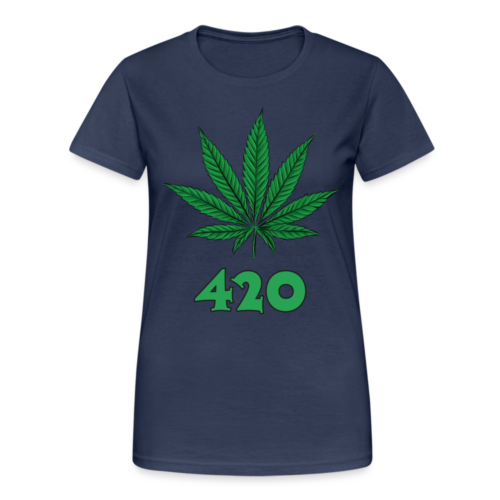 Cannabis 420 Damen T-Shirt - Navy