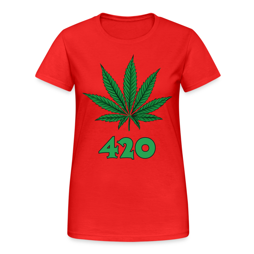 Cannabis 420 Damen T-Shirt - Rot