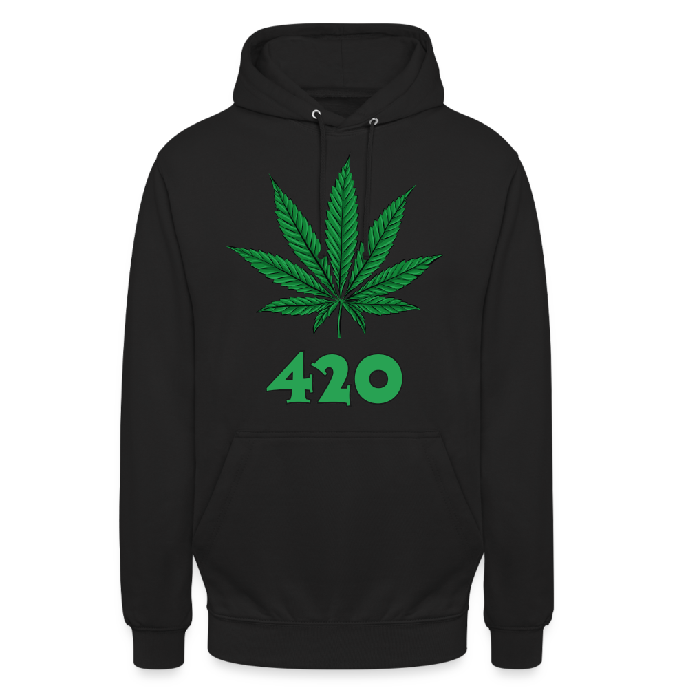 Cannabis 420 Unisex Hoodie - Schwarz