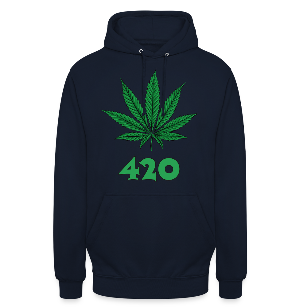 Cannabis 420 Unisex Hoodie - Navy