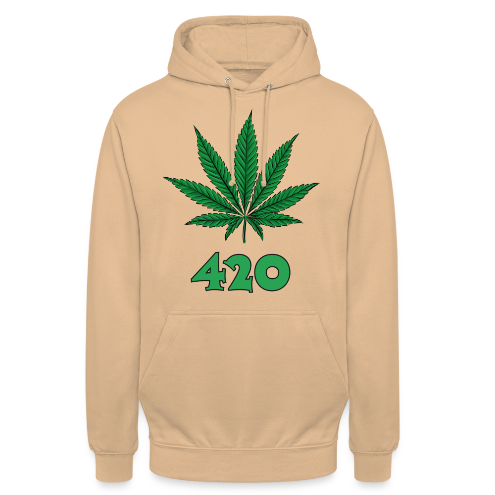 Cannabis 420 Unisex Hoodie - Beige