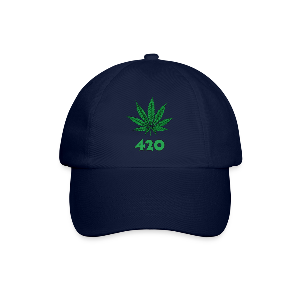 Cannabis 420 Cap - Blau/Blau