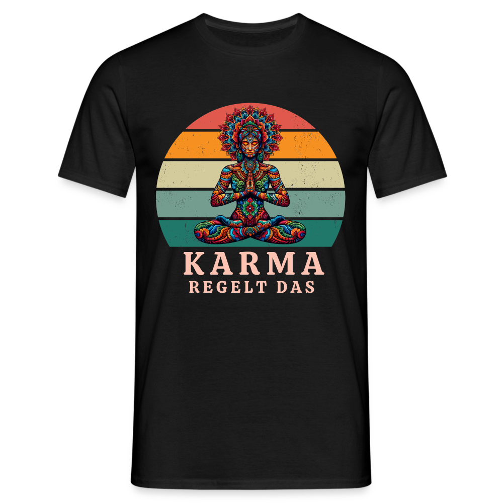 Karma regelt das Herren T-Shirt - Schwarz