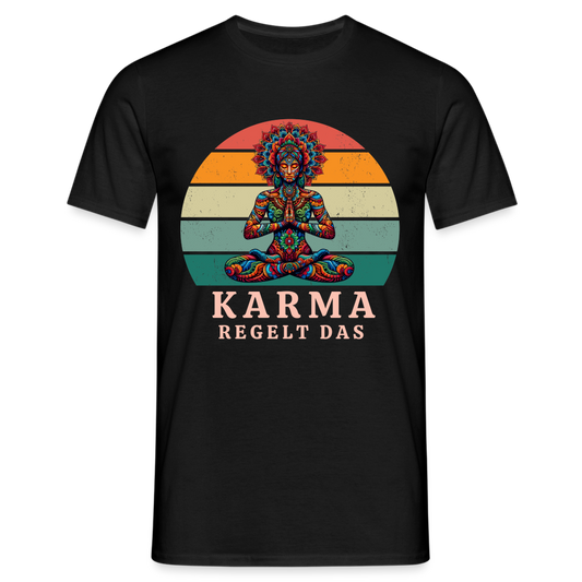 Karma regelt das Herren T-Shirt - Schwarz