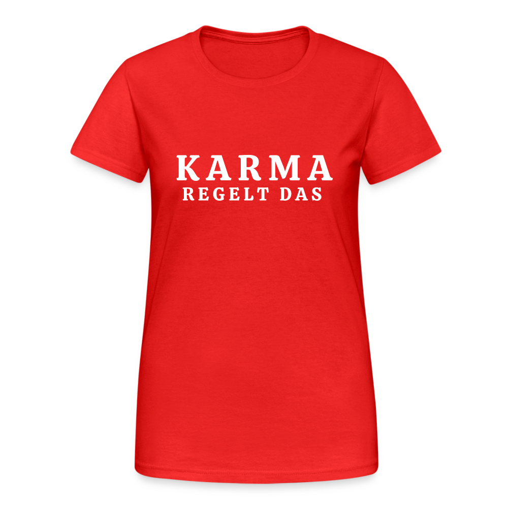 Karma regelt das Damen T-Shirt - Rot