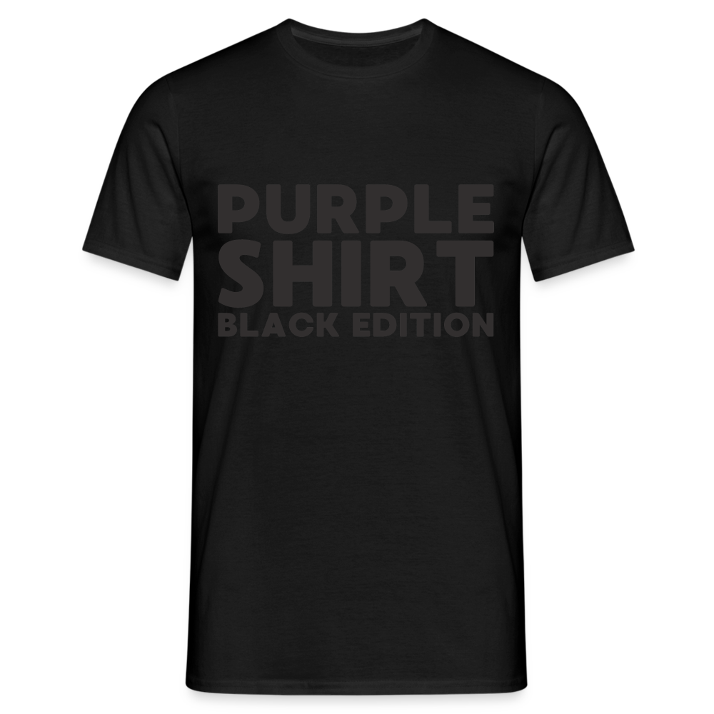 Purple Shirt Black Edition Herren T-Shirt - Schwarz