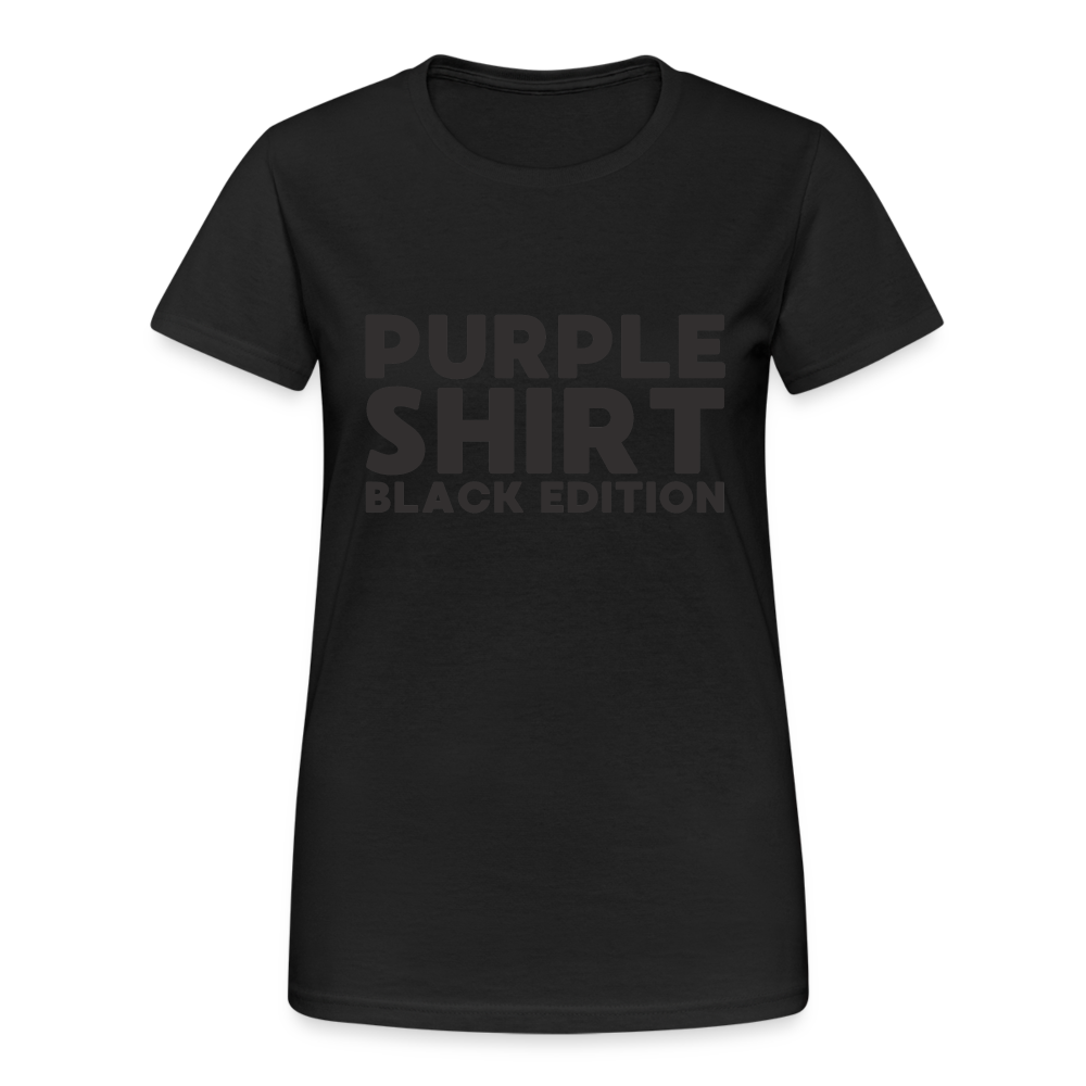 Purple Shirt Black Edition Damen T-Shirt - Schwarz