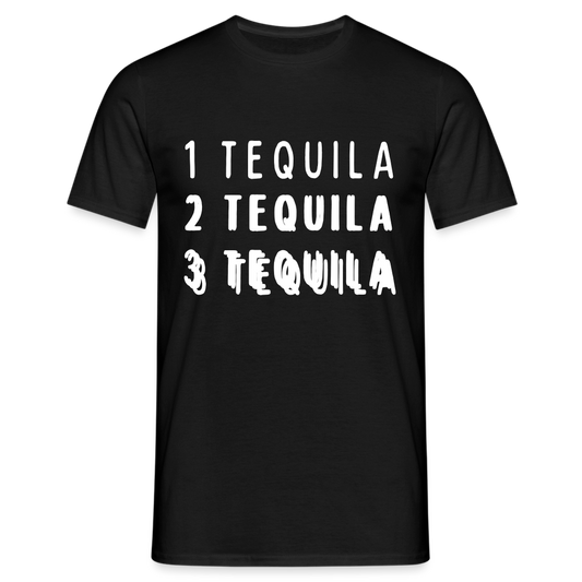 1 Tequila 2 Tequila 3 Tequila Herren T-Shirt - Schwarz