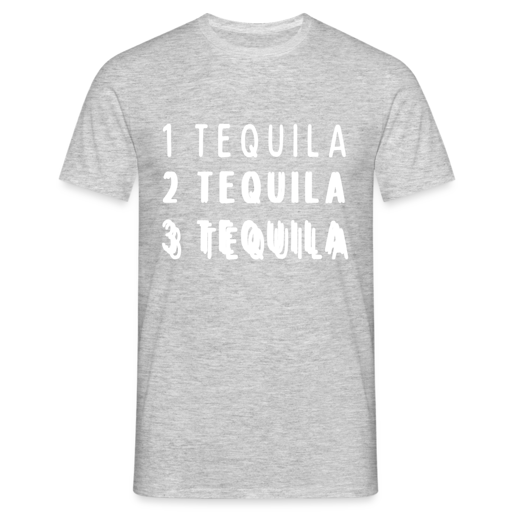 1 Tequila 2 Tequila 3 Tequila Herren T-Shirt - Grau meliert