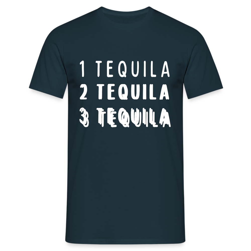 1 Tequila 2 Tequila 3 Tequila Herren T-Shirt - Navy