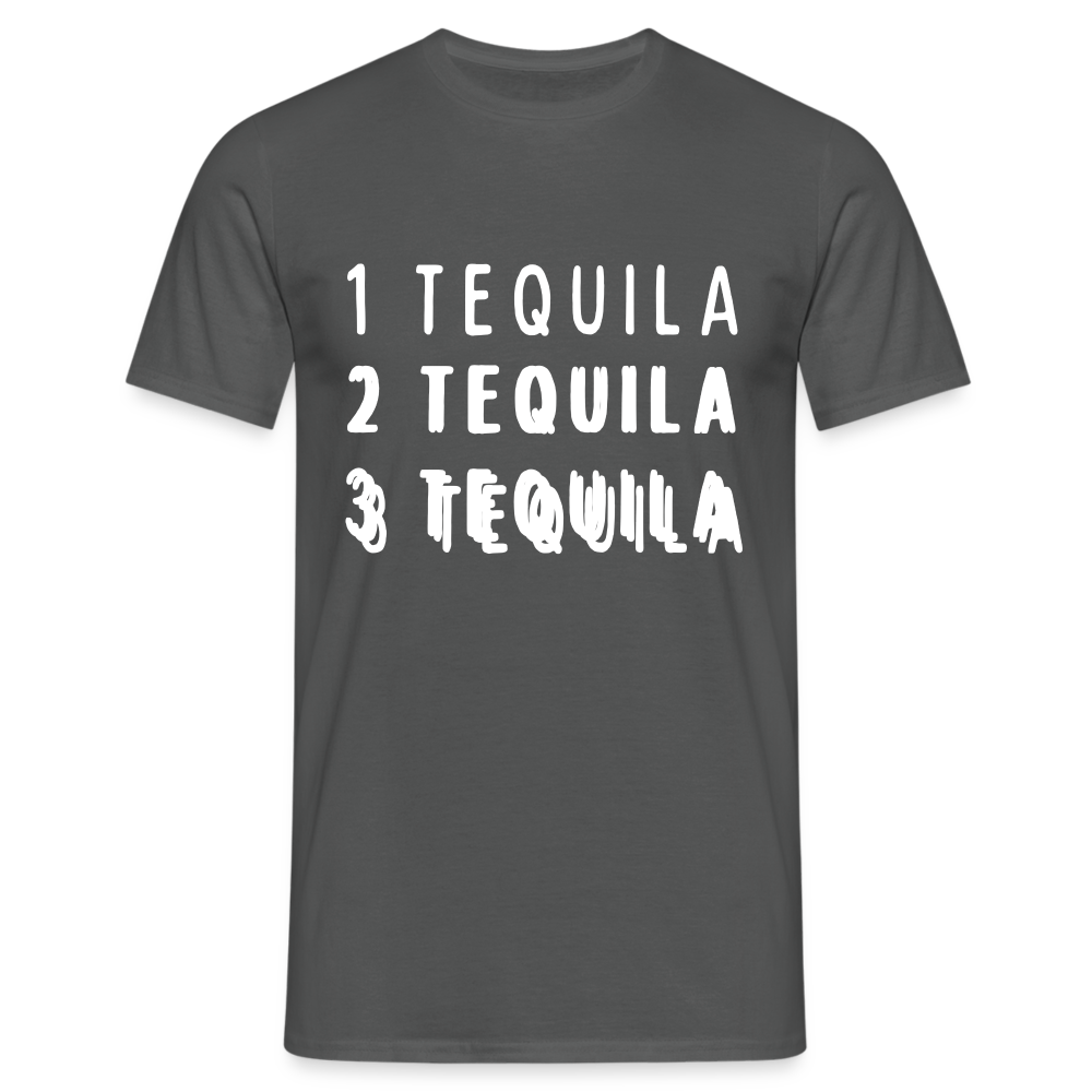1 Tequila 2 Tequila 3 Tequila Herren T-Shirt - Anthrazit
