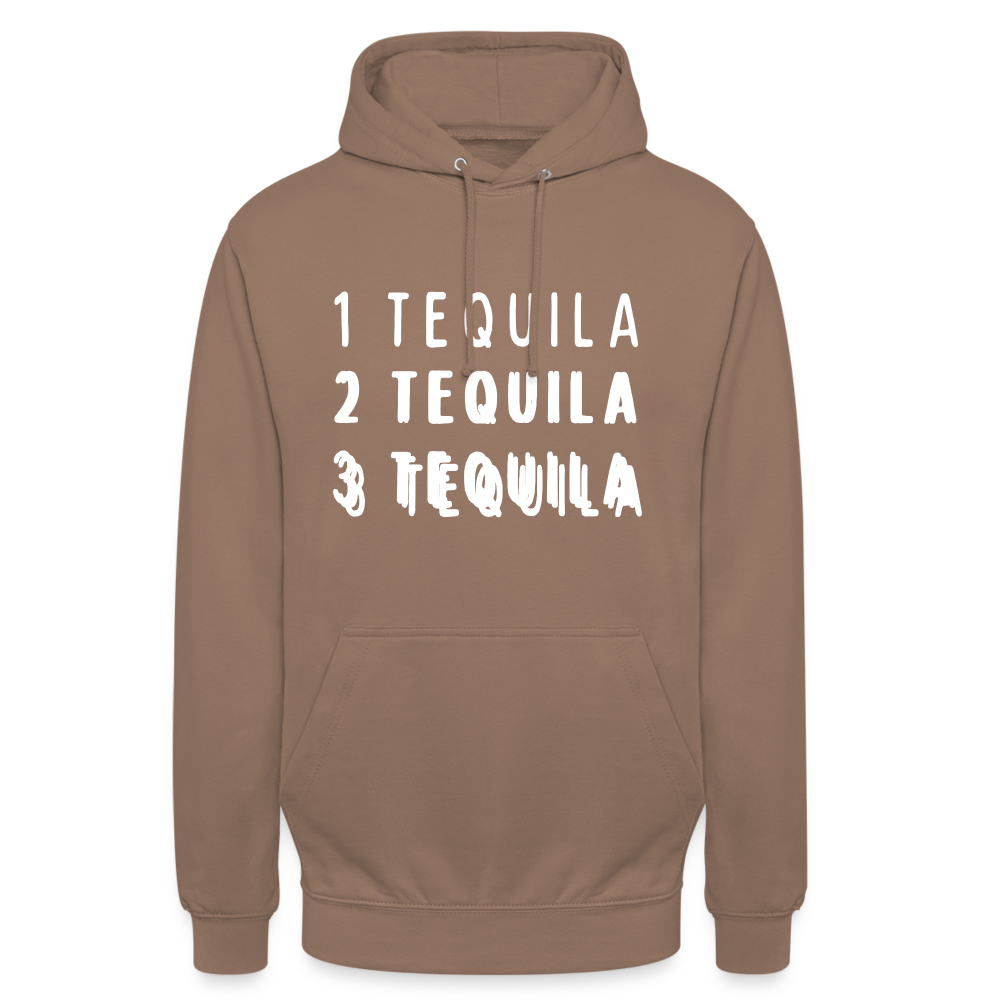 1 Tequila 2 Tequila 3 Tequila Unisex Hoodie - Mokka