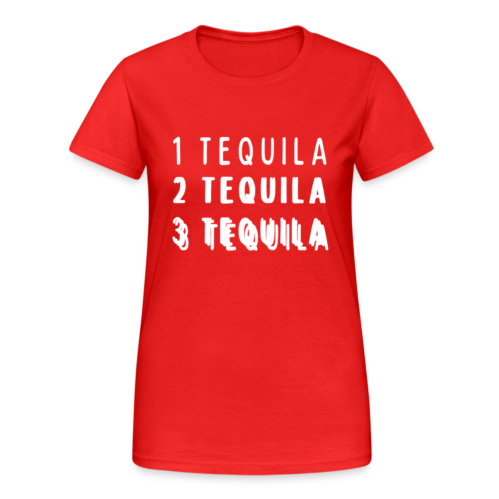 1 Tequila 2 Tequila 3 Tequila Damen T-Shirt - Rot
