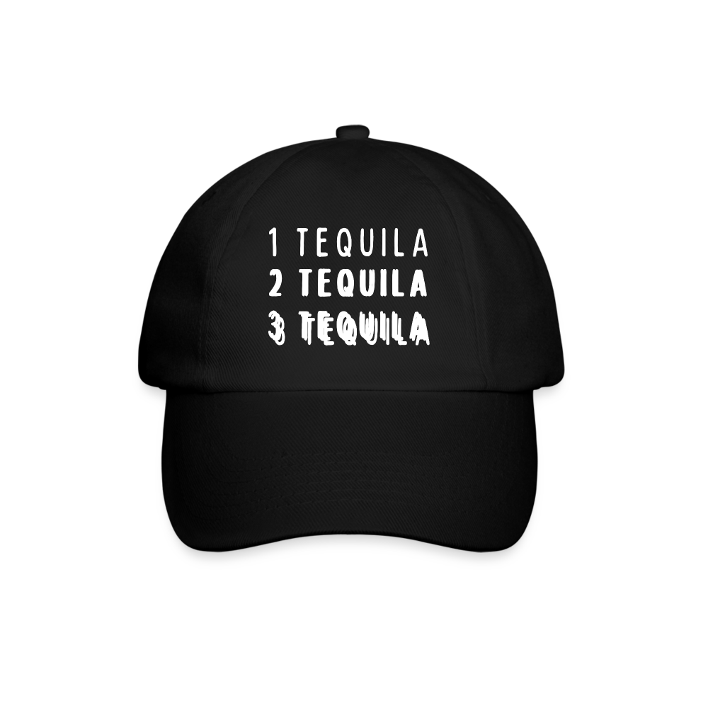 1 Tequila 2 Tequila 3 Tequila Cap - Schwarz/Schwarz