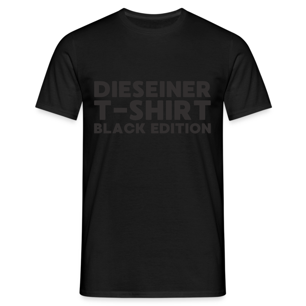 Dieseiner T-Shirt Black Edition Herren T-Shirt - Schwarz