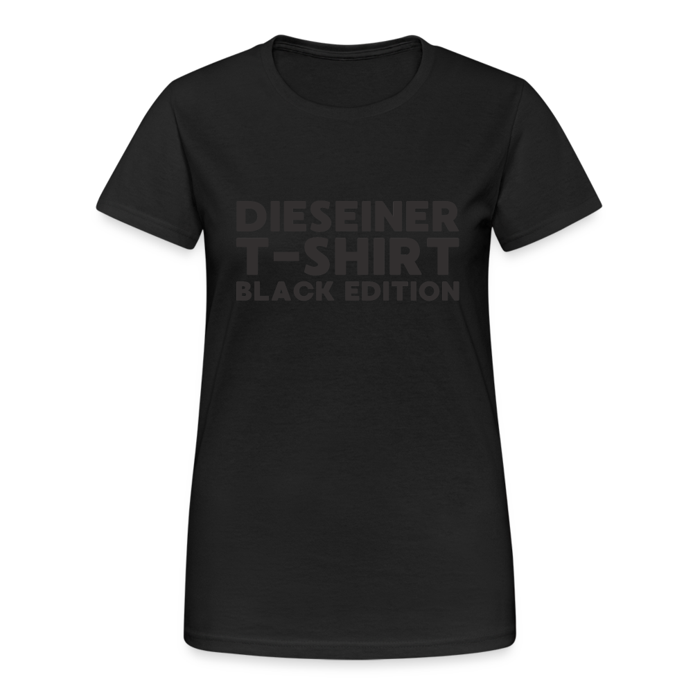 Dieseiner T-Shirt Black Edition Damen T-Shirt - Schwarz