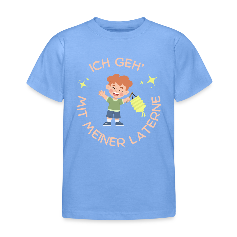 Laternen Kinder T-Shirt - Himmelblau