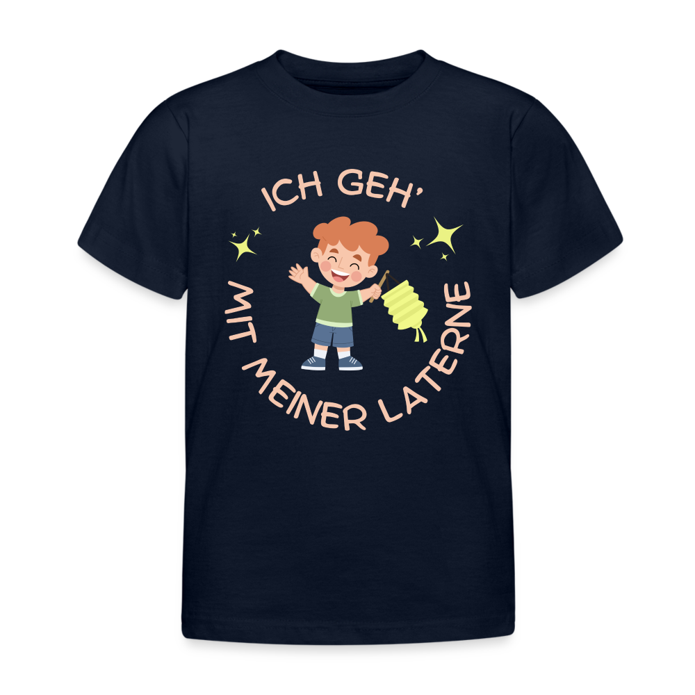 Laternen Kinder T-Shirt - Navy