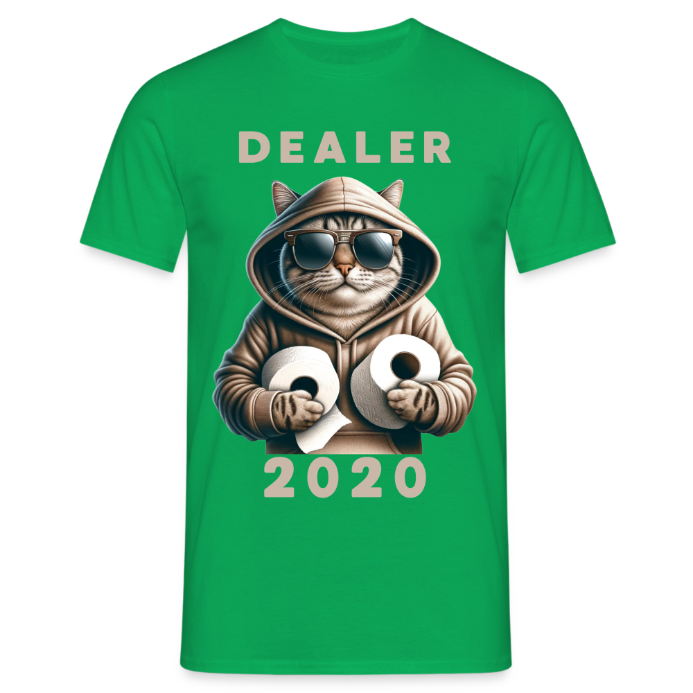 Dealer 2020 Katze mit Hoodie und Toilettenpapier-Rollen Herren T-Shirt - Kelly Green