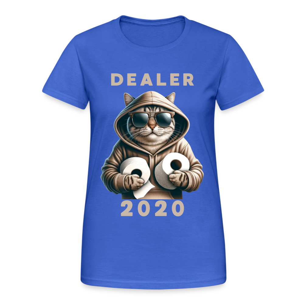 Dealer 2020 Katze mit Hoodie und Toilettenpapier-Rollen Damen T-Shirt - Königsblau