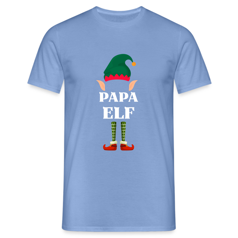 Papa Elf Herren T-Shirt - carolina blue