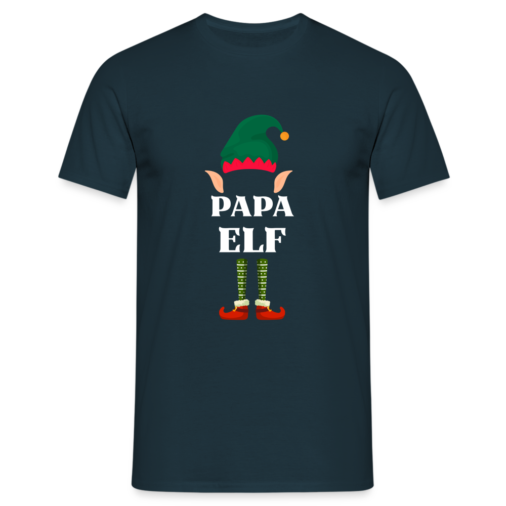 Papa Elf Herren T-Shirt - Navy